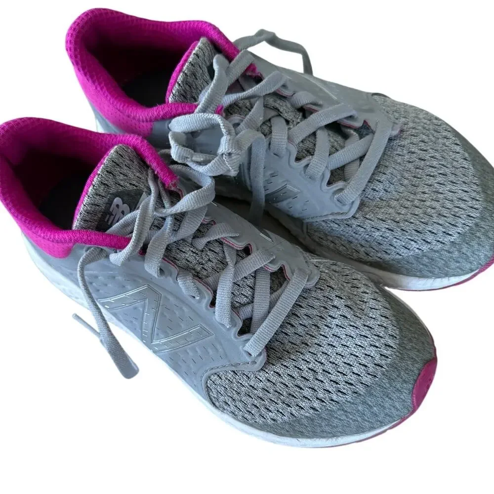 New balance grey pink sneakers size 2